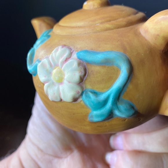 Vintage 1992 Albert Price Stoneware Floral Teapots Salt and Pepper Shakers - Picture 14 of 14